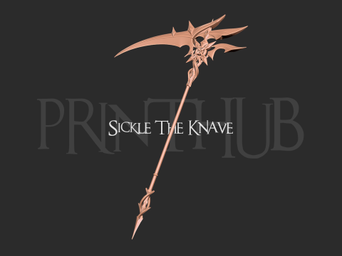 Genshin Impact Sickle The Knave weapon Modelo de impresión 3D