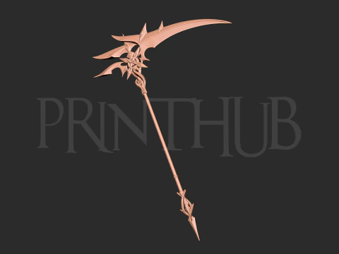 Genshin Impact Sickle The Knave weapon 3D Print Model