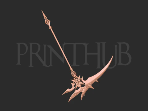 Genshin Impact Sickle The Knave weapon 3D Print Model