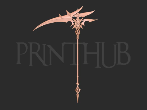 Genshin Impact Sickle The Knave weapon 3D Print Model