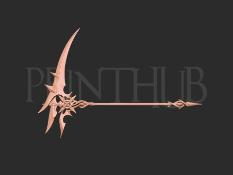 Genshin Impact Sickle The Knave weapon 3D Print Model