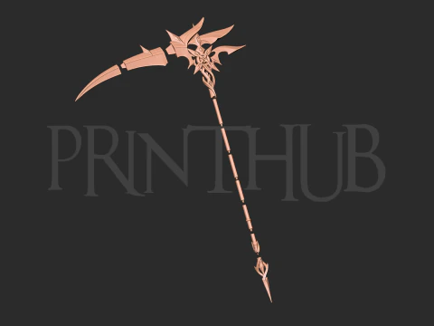 Genshin Impact Sickle The Knave weapon 3D Print Model