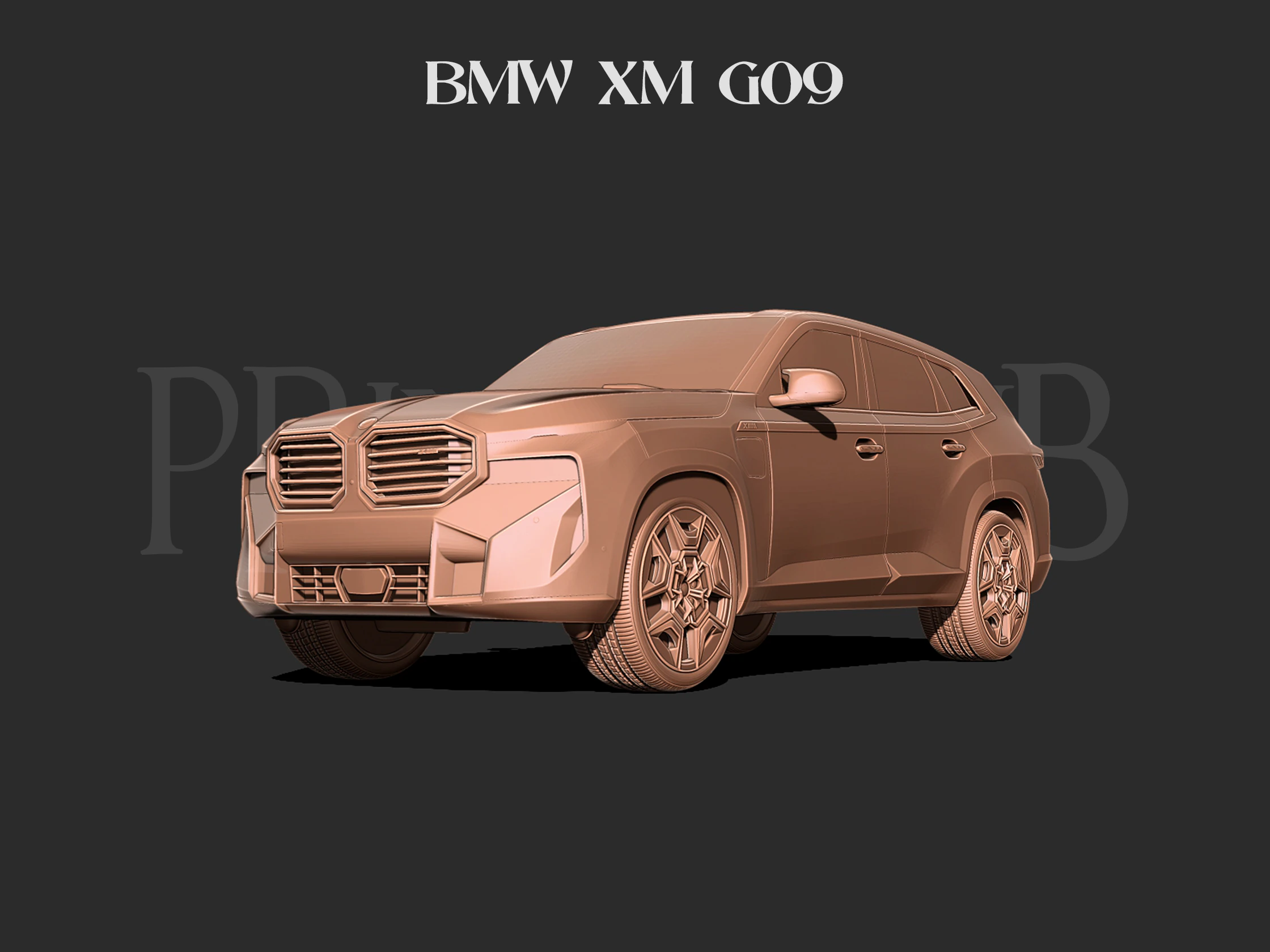 XM Label Red Edition G09 3D Print Model .c4d .max .obj .3ds .fbx .stl .blend 