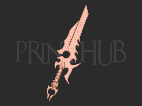Shalamayne Sword Cosplay World Of Warcraft 3D Print Model 3D-Druckmodell