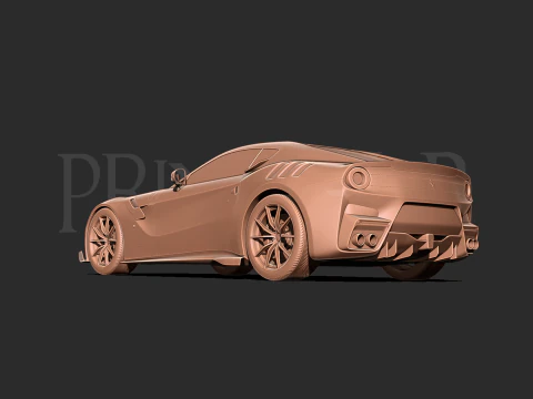 Ferrari F12 TDF 3d print model 3D Print Model