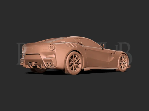 Ferrari F12 TDF 3d print model 3D Print Model