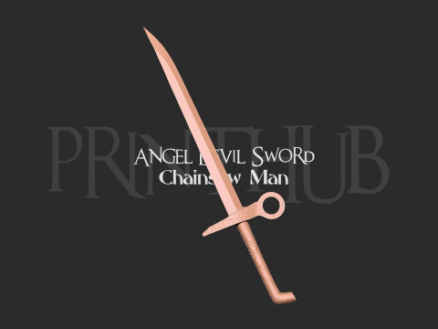 Chainsaw man Angel Devil Sword Cosplay 3Dプリントモデル