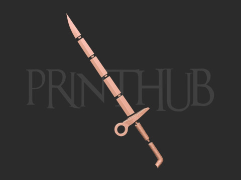 Chainsaw man Angel Devil Sword Cosplay 3D Print Model