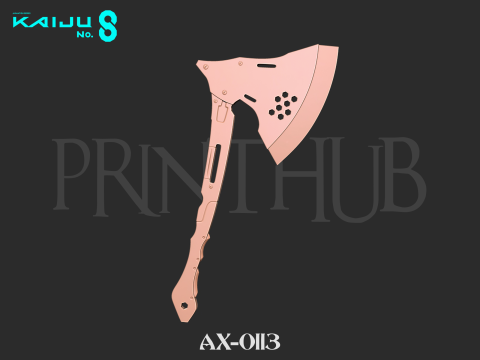 Kaiju No 8 - Kikoru Shinomiya Axe AX-0113 3Dプリントモデル