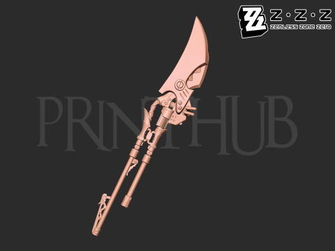 Ellen Joes shark blade from Zenless Zone Zero 3D Принт Модель