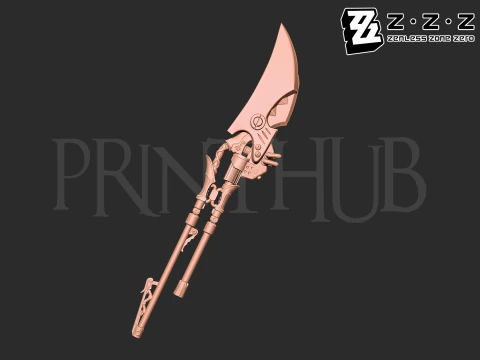 Ellen Joes shark blade from Zenless Zone Zero 3D Print Model