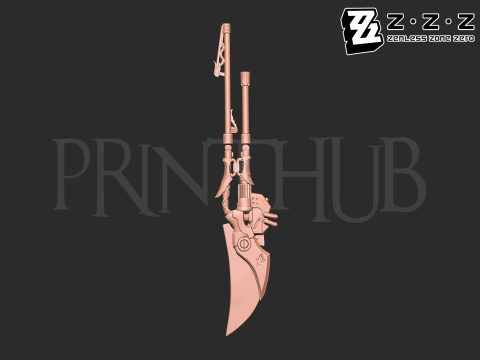 Ellen Joes shark blade from Zenless Zone Zero 3D Принт Модель