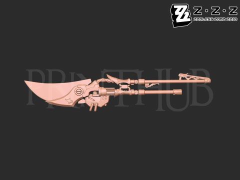 Ellen Joes shark blade from Zenless Zone Zero 3D Принт Модель