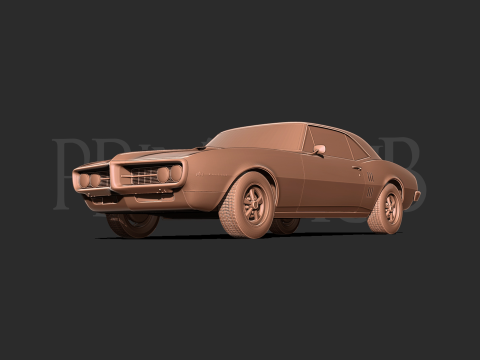 Pontiac Firebird 1967 3d print model 3D Принт Модель