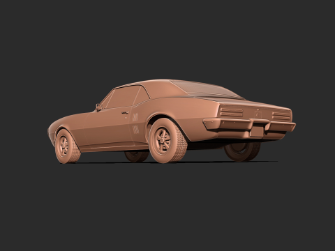 Pontiac Firebird 1967 3d print model Model do druku 3D