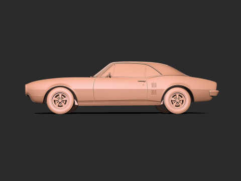 Pontiac Firebird 1967 3d print model Model do druku 3D