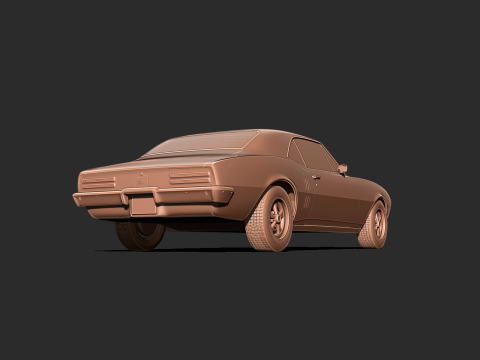 Pontiac Firebird 1967 3d print model Model do druku 3D