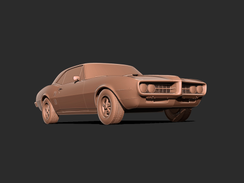 Pontiac Firebird 1967 3d print model Model do druku 3D
