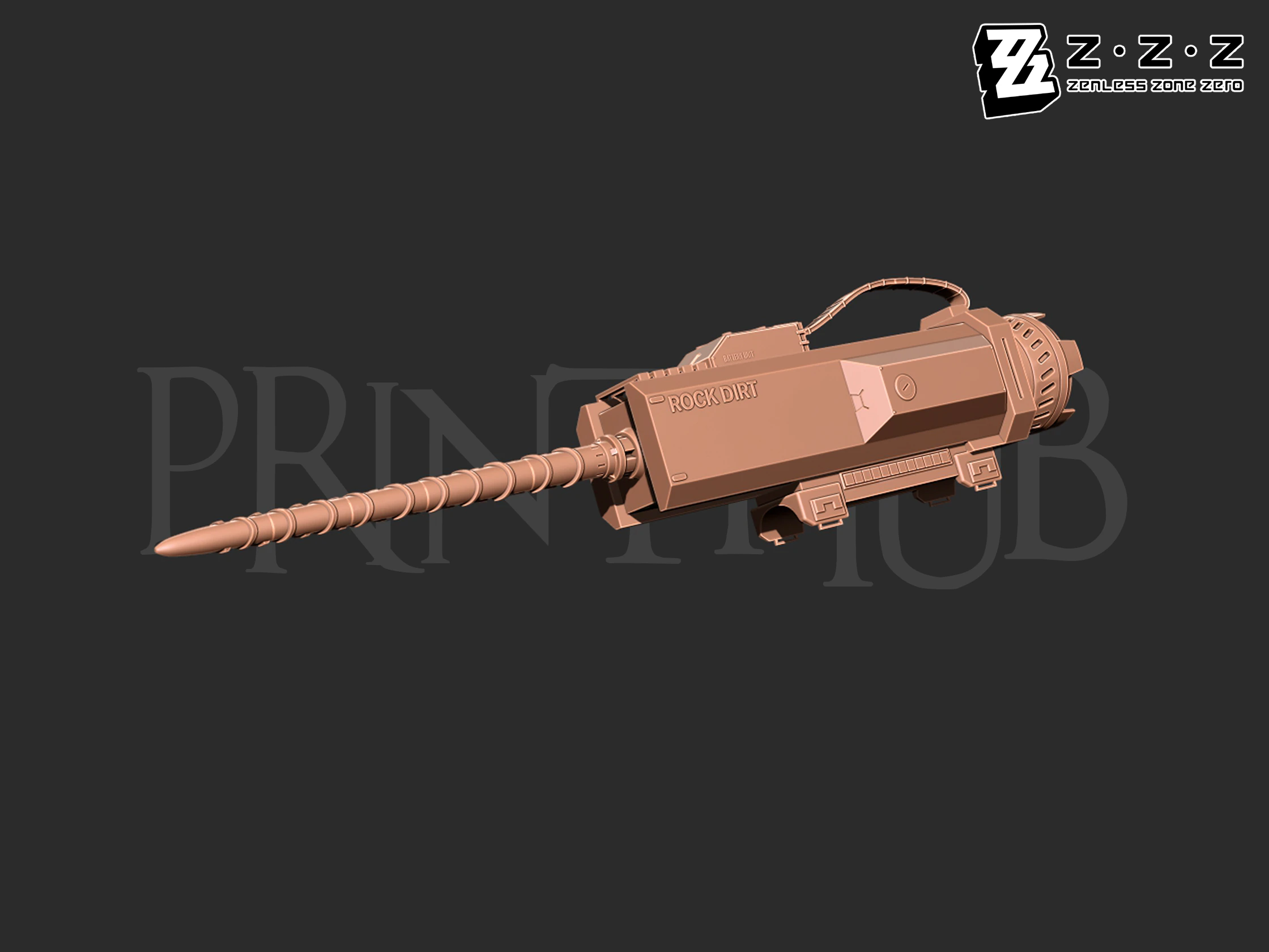 Anton Driller from Zenless Zone Zero for cosplay 3D Print Model .c4d .max .obj .3ds .fbx .stl .blend 