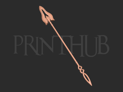 Asuka Langley Flare Spear Weapon 3d print model 3D 프린트 모델