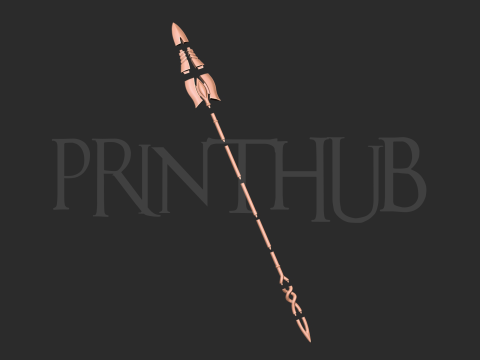 Asuka Langley Flare Spear Weapon 3d print model 3D 프린트 모델