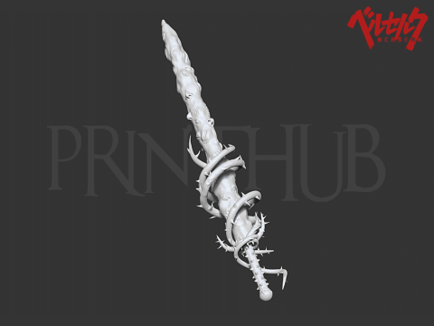 Skull Knight the Sword of Actuation from Berserk 3D 打印模型