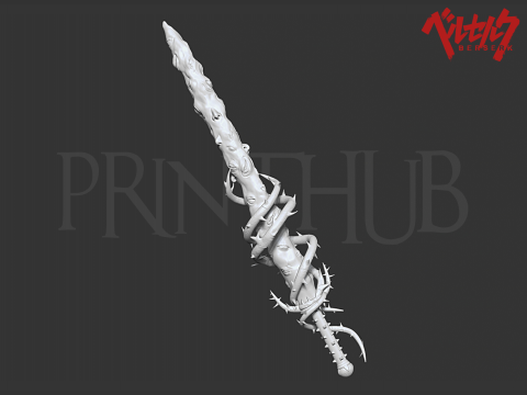 Skull Knight the Sword of Actuation from Berserk 3D 打印模型