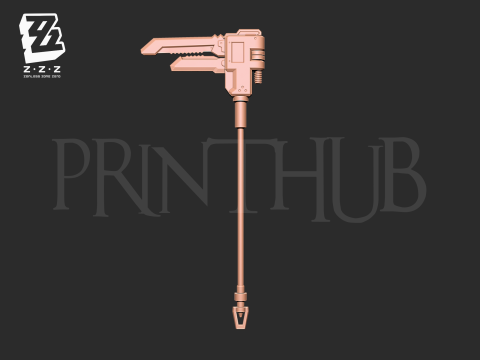 Koleda Belobog Wrench Weapon from Zenless Zone Zero 3D Print Model