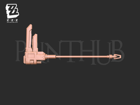 Koleda Belobog Wrench Weapon from Zenless Zone Zero 3D Print Model