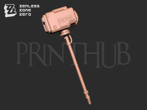 Koleda Belobog Hammer Weapon from Zenless zone zero Modello di stampa 3D