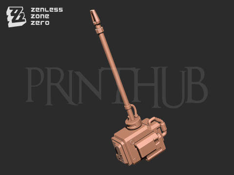 Koleda Belobog Hammer Weapon from Zenless zone zero 3D-printmodel