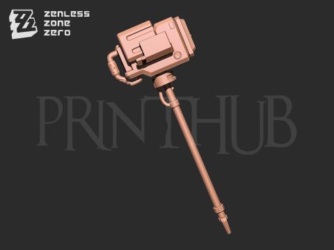 Zenless Zone Zero Koleda belobog wrench and hammer weapon 3D 打印模型