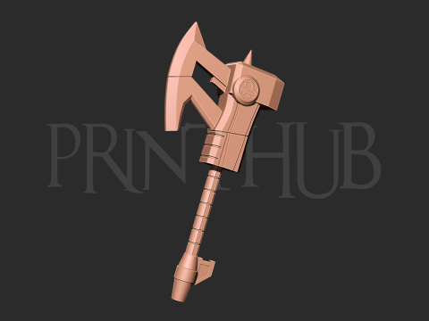 MMPR Power Rangers Black Axe 3D print model 3D प्रिंट मॉडल