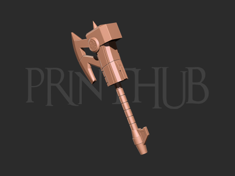 MMPR Power Rangers Black Axe 3D print model 3D प्रिंट मॉडल