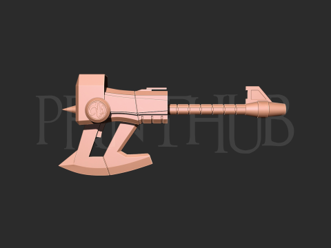 MMPR Power Rangers Black Axe 3D print model 3D प्रिंट मॉडल