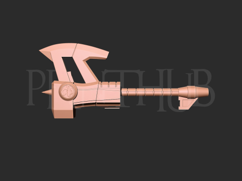 MMPR Power Rangers Black Axe 3D print model 3D प्रिंट मॉडल