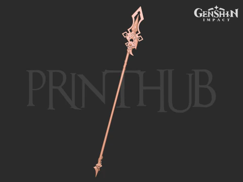 Zhongli Vortex Vanquisher - Genshin Impact 3D Print Model