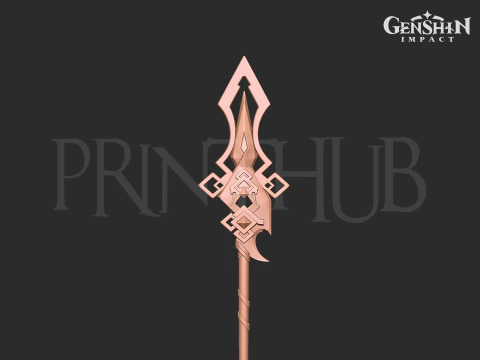 Zhongli Vortex Vanquisher - Genshin Impact 3D Print Model