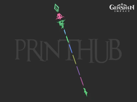 Zhongli Vortex Vanquisher - Genshin Impact 3D Print Model