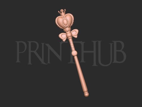 Sailor Moon Wand 2 3d print model 3Dプリントモデル