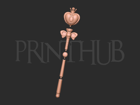 Sailor Moon Wand 2 3d print model 3Dプリントモデル