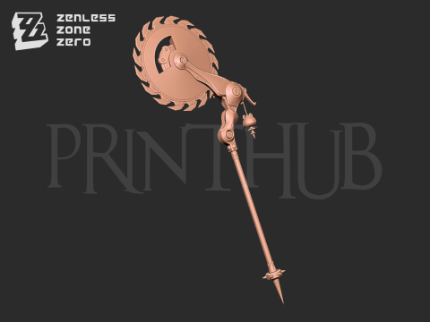 Corin Wickes - chainsaw Zenless Zone Zero cosplay 3D प्रिंट मॉडल