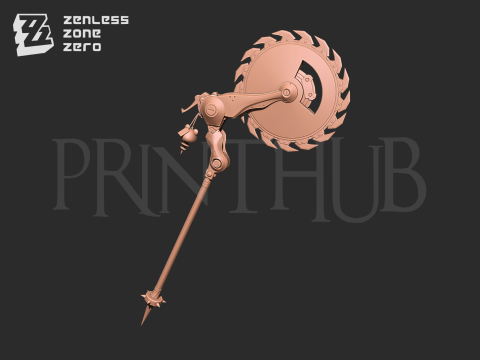 Corin Wickes - chainsaw Zenless Zone Zero cosplay 3D प्रिंट मॉडल