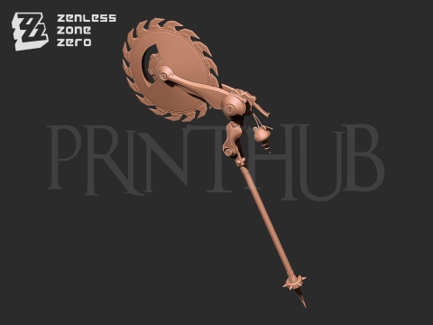 Corin Wickes - chainsaw Zenless Zone Zero cosplay 3D प्रिंट मॉडल