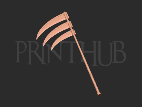 Naruto - Hidan scythe 3d print model 3D Print Model