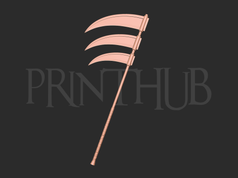 Naruto - Hidan scythe 3d print model 3D Print Model