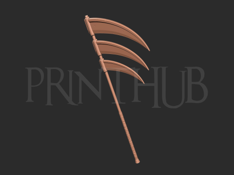 Naruto - Hidan scythe 3d print model 3D Print Model