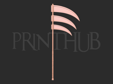 Naruto - Hidan scythe 3d print model 3D Print Model