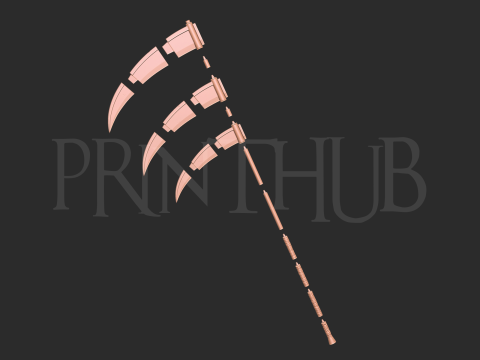 Naruto - Hidan scythe 3d print model 3D Print Model