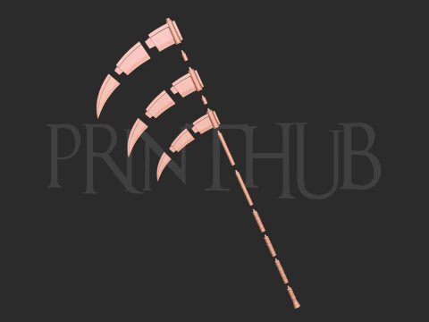 Naruto - Hidan scythe 3d print model 3D Print Model